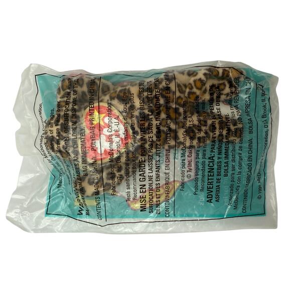 NWB TY Tennie Freckles the Leopard #1 in Package Circa 1999 - Picture 2 of 2